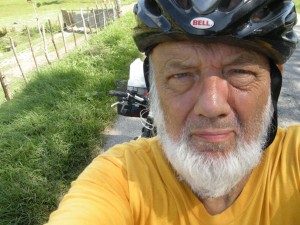 Me cycling in Cuba